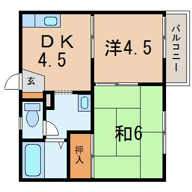 ハイツヒロノ2号 間取り