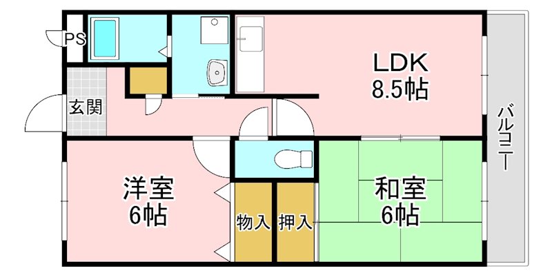 葵マンションⅡ 間取り