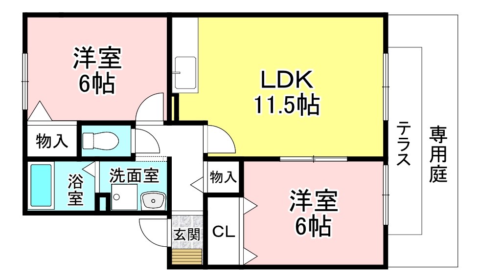 クラジールヤマザキ 間取り