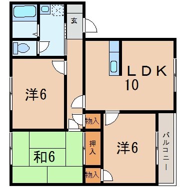 アビタ吉身B 間取り