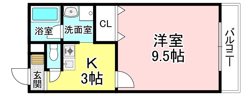 コテージ千秀石部 間取り
