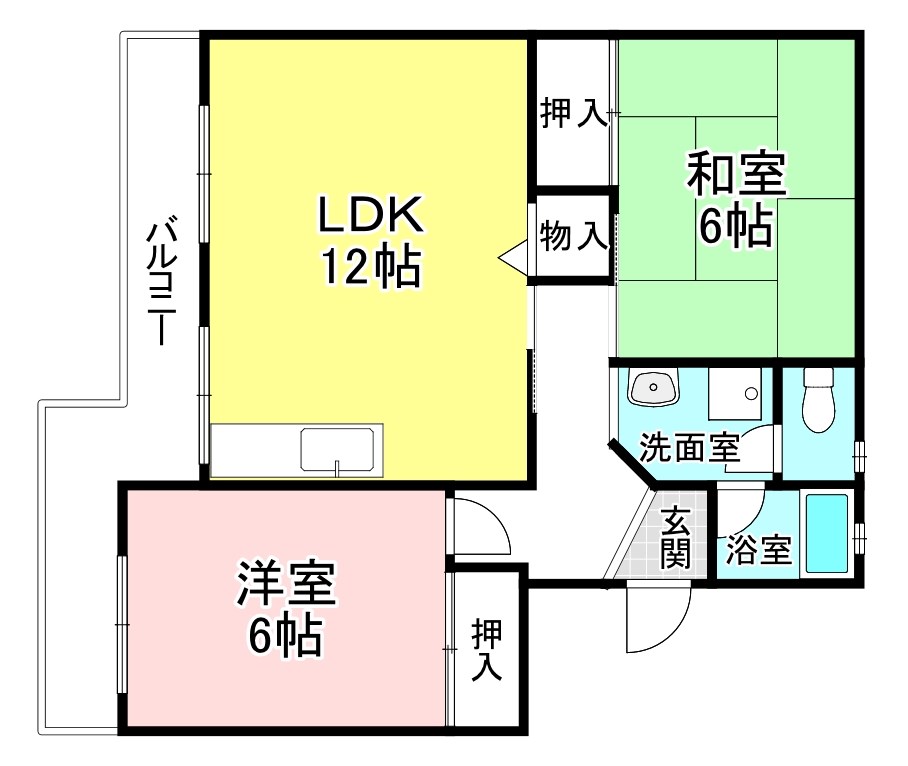 辻ハイツⅡ 間取り