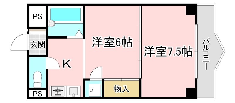 西河原マリーンハイツ 間取り