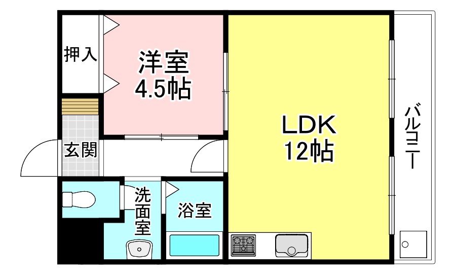 ハイツ晴斗Ⅶ 間取り
