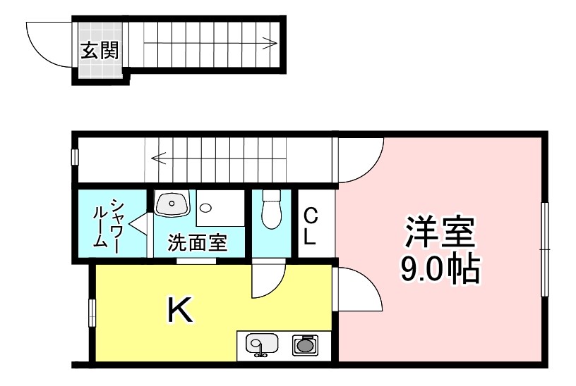 KSコーポ宇川 間取り