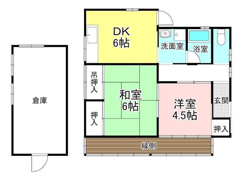 A邸三雲貸家 間取り