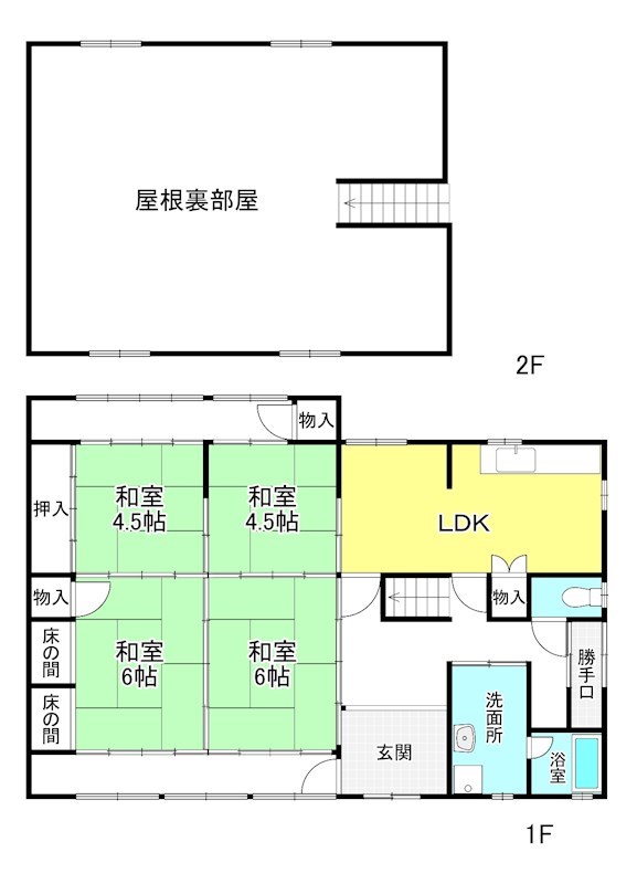 S邸正福寺貸家 間取り