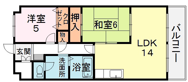 富士ロイヤルアベニュー 間取り
