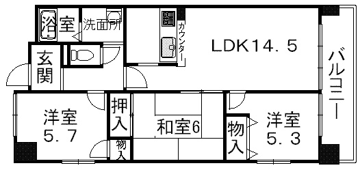 アメニティーRITTO 間取り