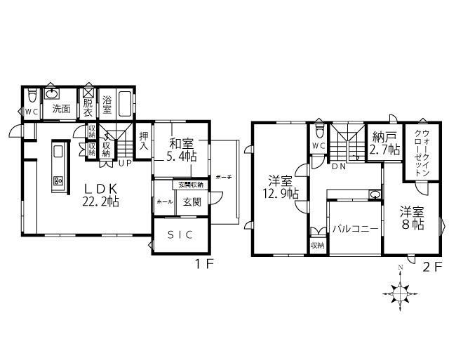 今宿２丁目戸建 間取り
