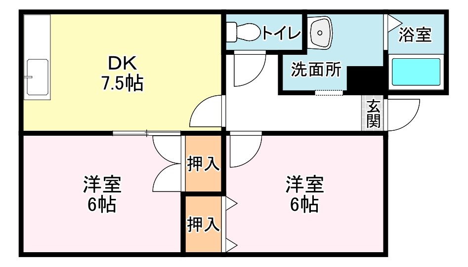 フレマリール若竹　北 間取り
