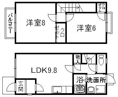 開の里Ⅰ　Ⅱ　Ⅲ 間取り