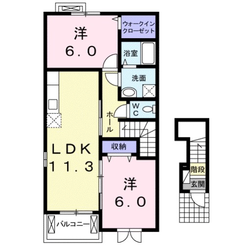 ＠三雲Ｂ 間取り