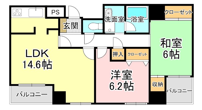 コスモ守山５番館 間取り