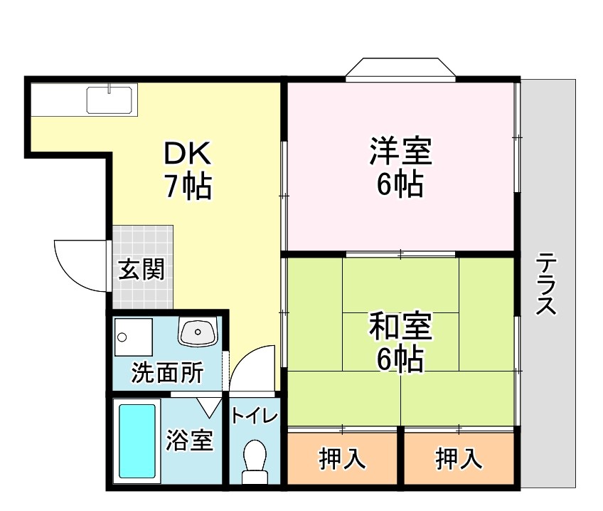 コーポオクムラ 間取り