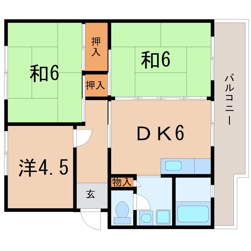 ハイツ堤下 間取り