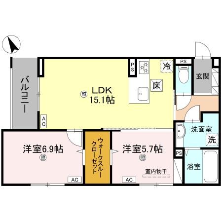D-ROOM小篠原 間取り