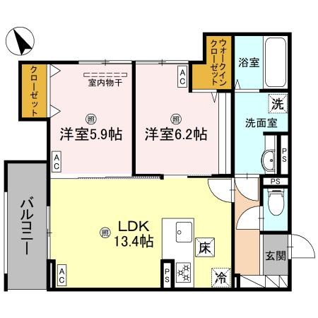 D-ROOM小篠原 間取り