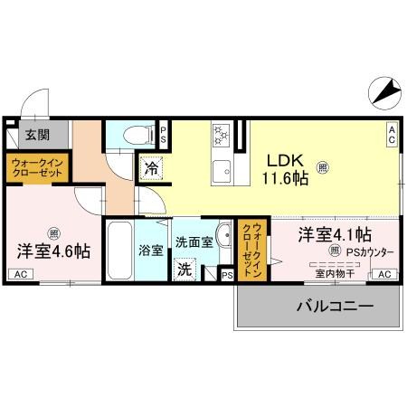 D-ROOM平井　C棟 間取り