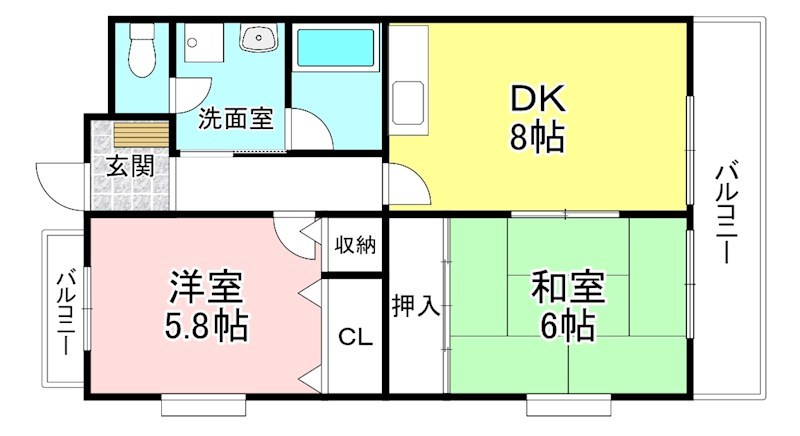 プリミエ貴生川 間取り