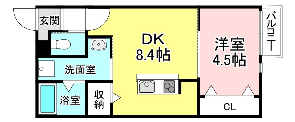 メゾン・ド・メグ湖南 間取り