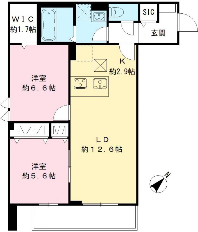 MAISON DE MARINE(メゾンドマリン) 間取り