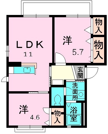 シャーメゾン　ＮＯＤＡＭＡ　A棟 間取り
