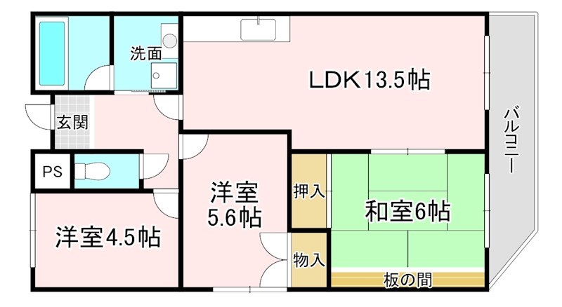 風異音素 間取り