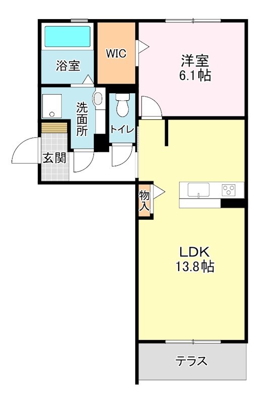 茶屋後(チャノシロ)・GK 間取り