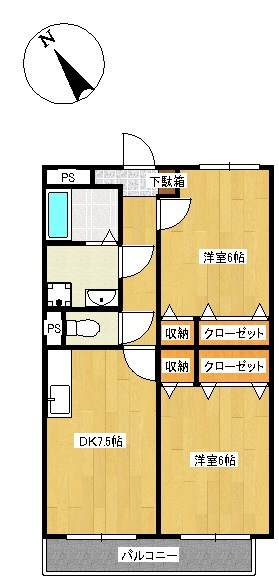 イーシスコートK 間取り