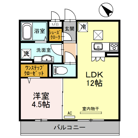 メゾンドゥ　エスポワール 間取り