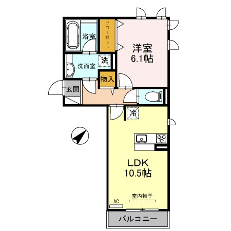 Le ciel Ⅰ(ル シエル) 間取り