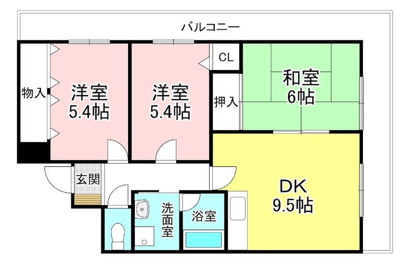 ジョイパレスチシロ 間取り