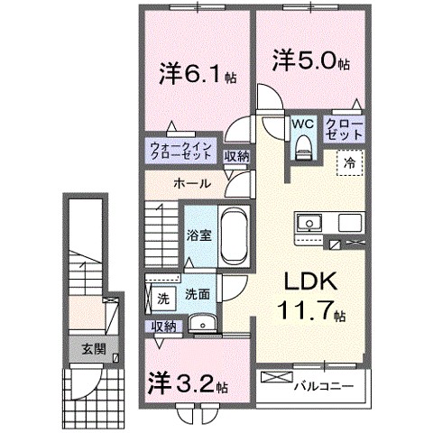 シンシア甲南Ⅰ 間取り