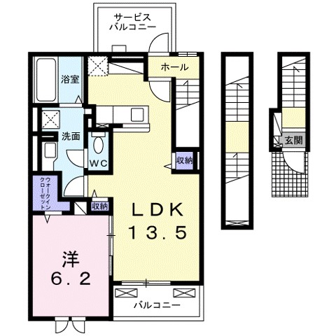 メゾンプラシード　Ⅴ 間取り