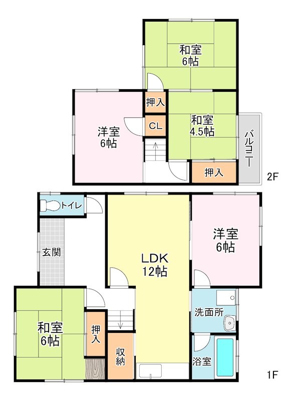 矢橋町貸家 間取り