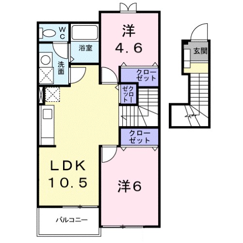 フロントパーク　こうか 間取り