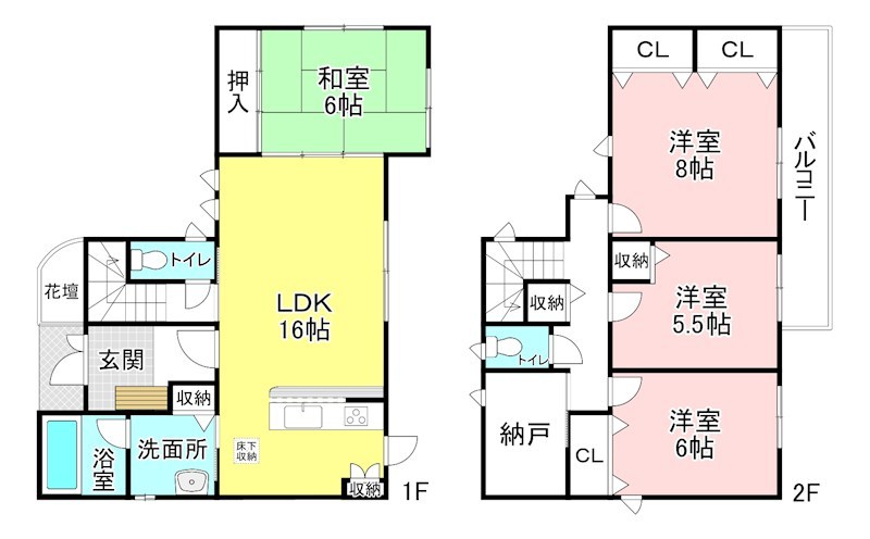 東矢倉二丁目貸家 間取り