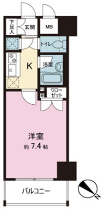パレステュディオ五反田STATION　FRONT 間取り