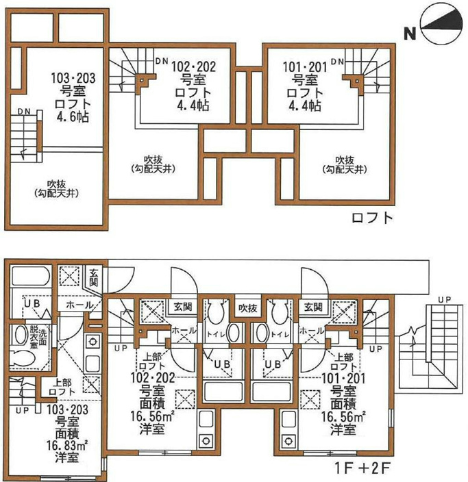 ハーミットクラブハウス長津田A棟 間取り図