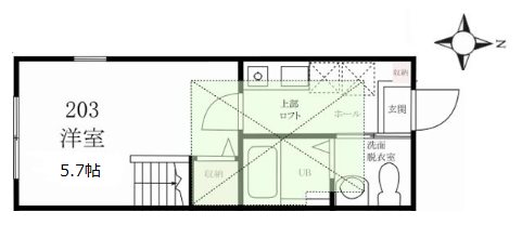 ハーミットクラブハウスアップ・ビレッジ反町 間取り図
