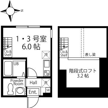 ハーミットクラブハウス日吉テラス 間取り図