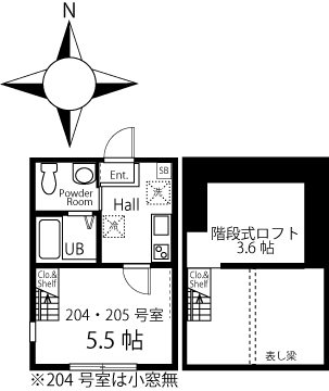 ハーミットクラブハウス　プレシャス大熊 間取り図