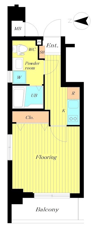 ｱﾌﾟﾚｼﾃｨ浮間舟渡 間取り図