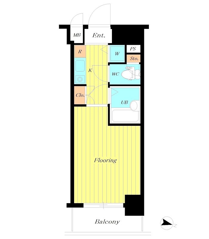 ｴｸｾﾘｱ高円寺 504号室 間取り