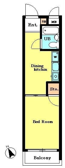 パーソネージュ目黒不動前第2 間取り図
