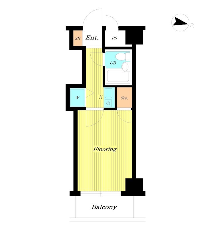 ﾒｲﾝｽﾃｰｼﾞ平塚駅前 406号室 間取り