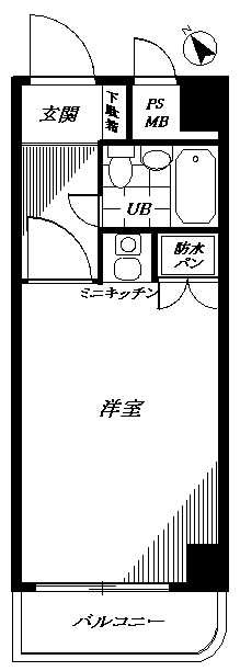 ﾎｰﾕｳｺﾝﾌｫﾙﾄ神奈川新町 501号室 間取り