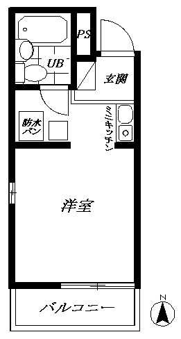 ﾒｲﾝｽﾃｰｼﾞ新中野 301号室 間取り