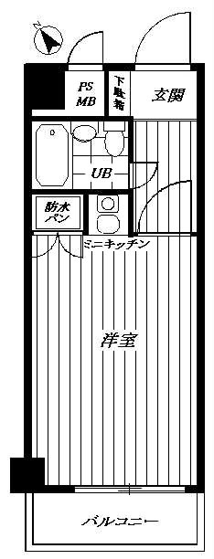 ﾎｰﾕｳｺﾝﾌｫﾙﾄ神奈川新町 502号室 間取り